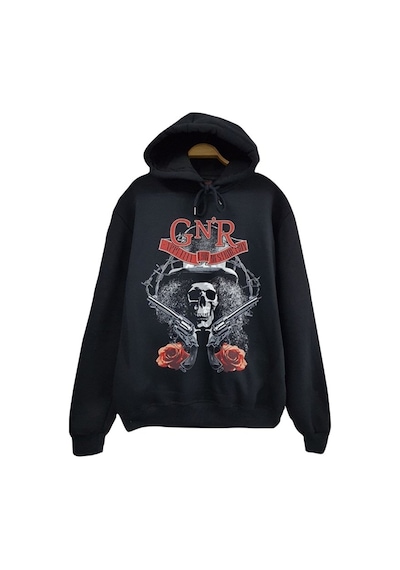 Guns N Roses Baskılı Çocuk Sweatshirt Siyah