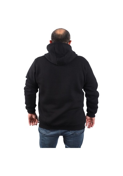 Moc Grande Mocgrande Büyük Beden Unisex Kapüşonlu 3ip Sweat 11701 Sıyah Siyah