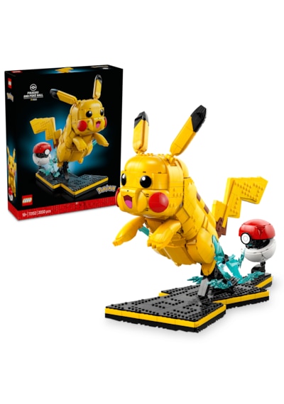LEGO® Pokémon™ Pikachu ve Poké Topu 72152 - Yetişkinler için Duruşu Ayarlanabilir Figür İçeren Video Oyunu Modeli Yapım Seti (2050 Parça)