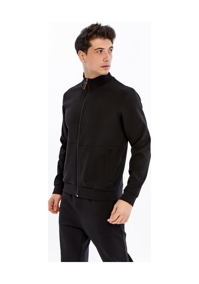 AR-MA Arma Erkek Slim Fit Sweatshirt Scuba Interlok, Tam Fermuarlı, Dik Yaka, Fleto Cepli K30324989802 Siyah AR-MA Arma Erkek Slim Fit Sweatshirt Scuba Interlok, Tam Fermuarlı, Dik Yaka, Fleto Cepli K30324989802 Siyah