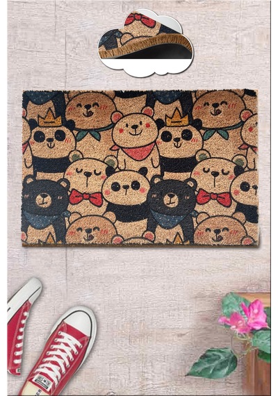 Coco Boorish 40x60 cm KIL Paspas,Dekoratif Çok Amaçlı Iç ve Dış Kapı Paspası