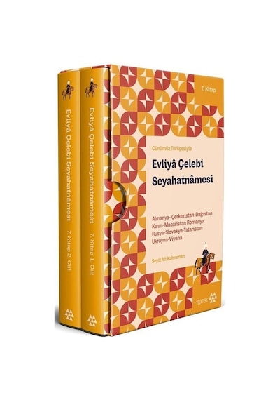 Evliya Çelebi Seyahatnamesi Seti 7.Kitap - 2 Cilt - Kutulu - Evliya Çelebi - Yeditepe Yayınevi