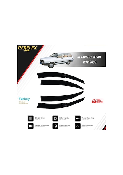 Cam Rüzgarlığı V2 Mugen Renault 12 Sedan 1972-2000