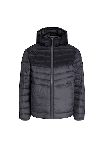 Jack & Jones Erkek Kapüşonlu Şişme Mont - 12258441 Gri