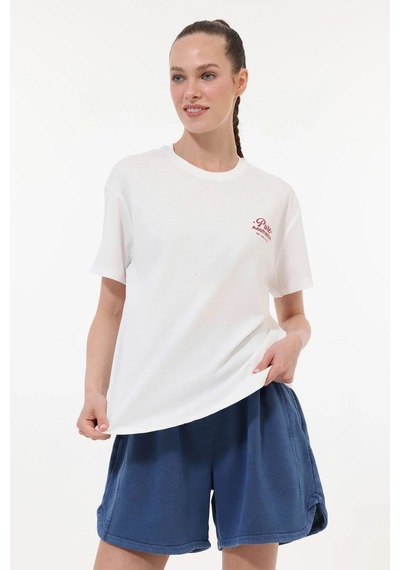 Lumberjack 6m Wb 11nera 6fx Kadın Beyaz T-shirt - 102721851