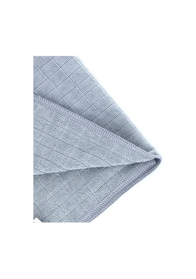 Miss Clean Mikrofiber Kareli Yüzey Cam Temizlik Bezi 50x70 Cm Süper Emici - 320 Gr. - Gri - 1 Adet Gri Mavi,gri,füme