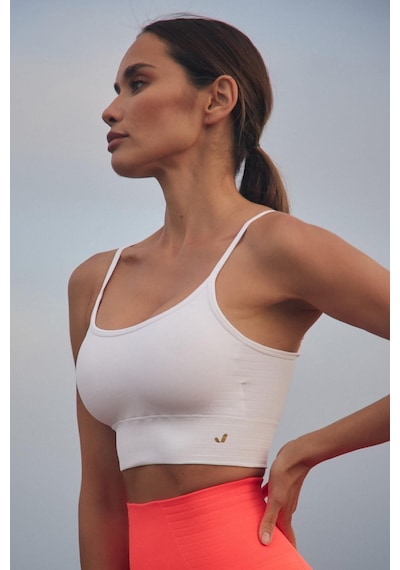 Jerf Gela Ayar Askılı Sport Bralet Beyaz 001
