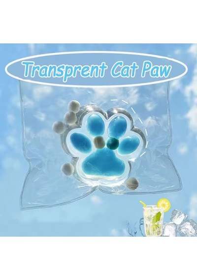 Kedi Patisi Squishy Işıklı Şeffaf Sukuşi Taba Skuşi Stress Oyuncağı Diğer