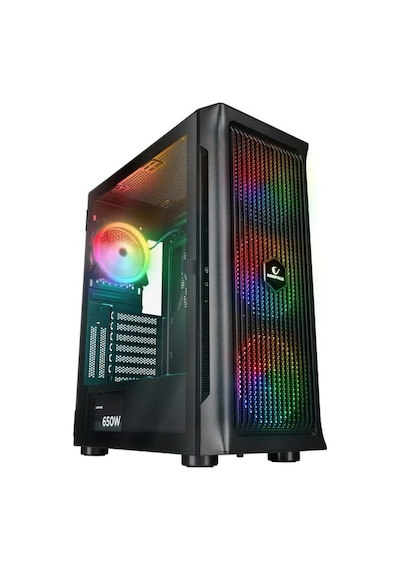 Rampage Prolix Mesh 650w 80+ Siyah Temperli Cam 4x120mm Argb Fan Akak0rmp0005