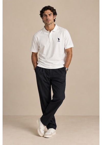 Alexandergardi Polo Yaka Düğmeli T-shirt Beyaz