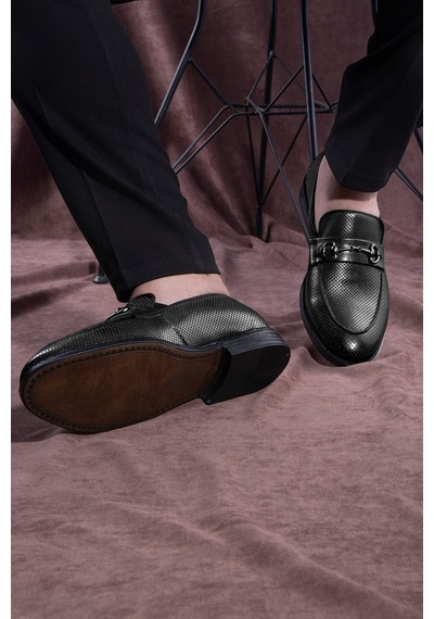 Ancora Hakiki Deri Erkek Klasik Ayakkabı, Loafer Klasik Ayakkabı, Makosen Ayakkabı