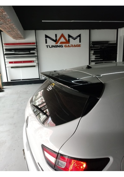 Clio 4 Bagaj Üstü Spoiler Piano Black Boyalı Spoyler