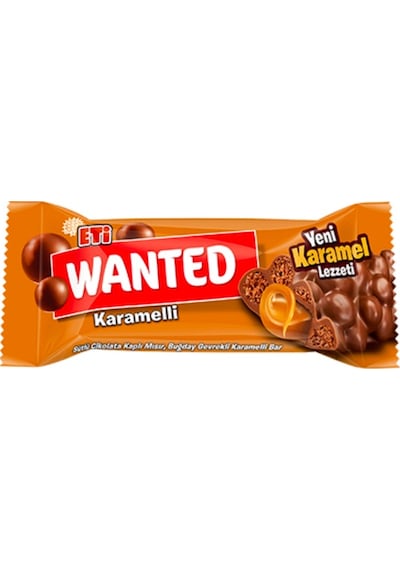 Eti Wanted Karamelli Nuga Bar 24 x 32 G