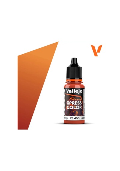 Vallejo 72455, 18 Ml. Chameleon Orange Xpress Game Color Maket Boyası Standart