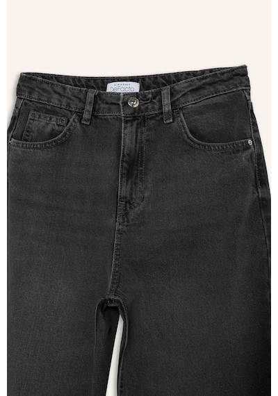 Defacto 90s Wide Leg Yüksek Bel Uzun Jean Pantolon F2943ax25wnnm36 Antrasit