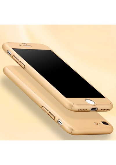 Apple Uyumlu iPhone 7-8 360 Derece Koruma Arka Kapak Gold 142281955