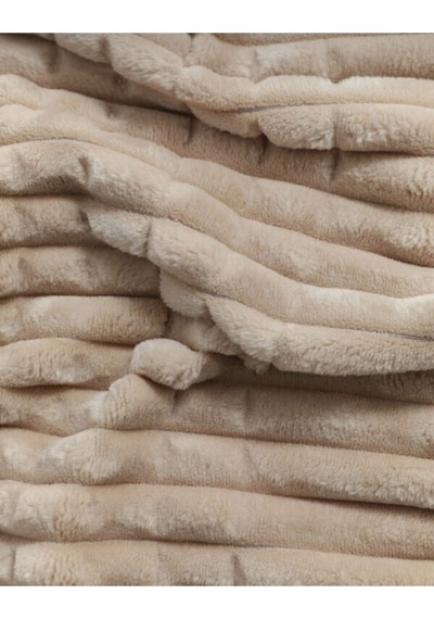 Alya Home Merinos Modern Line 3 Parça Battaniye Seti Bej