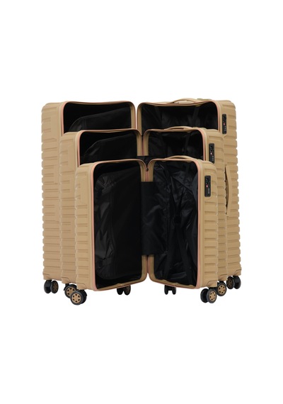 Keo-plus Gold 3 Lü Set Silikon Kırılmaz Pp Valiz Çok Renkli
