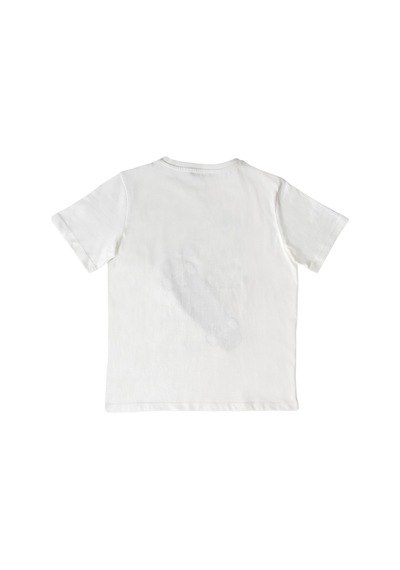 Erkek Çocuk Baskılı T-shirt BEYAZ