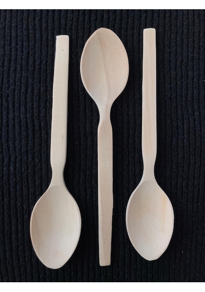 Ahşap Kaşık 23 Cm Tahta Kaşık 3 Adet