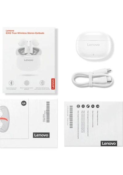 Lenovo E310 Stereo Bluetooth 5.3 Kulakiçi Kulaklık