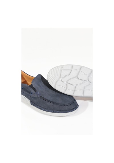Dgn 24117 Erkek Comfort Ayakkabi Lacivert Nubuk