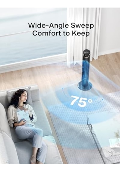 Kule Fan, Uzaktan Kumanda, 38db Fısıltı Sessizliği, 5 Hız Kademesi Ve 4 Mod, Led Ekran, 15h Zamanlayıcı, 90 Salınım 02151083