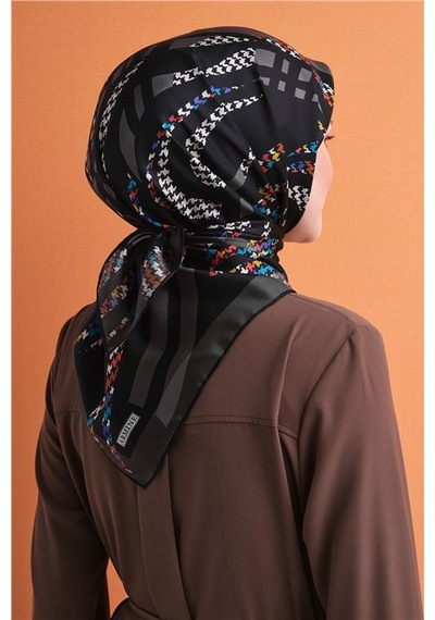 Armine Saf İpek Twill Eşarp 9634d 81 Fuşya Pembe