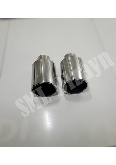 120lik Tekli Düz Egzoz Ucu. 120mm Krom Egsoz Başlığı Egzos Ucu-uç