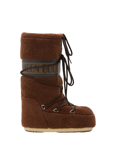 M004 Brown Bot Kar Kadın 80d1403080-m004 Moon Boot Icon Fleece Brown Kahverengi