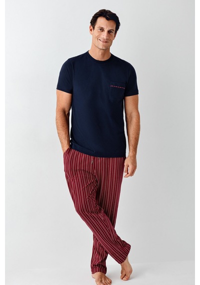 Arnetta Erkek Bordo Pijama Takım Ar3011-s-v3