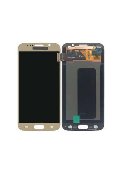 Samsung S6 Sm-g920f Org Dokunmatik Ekran Gold