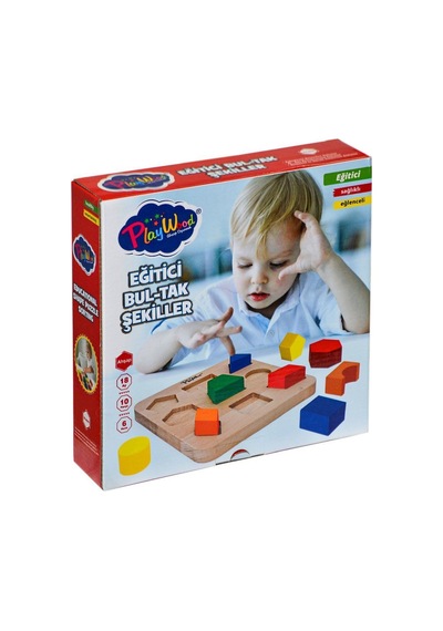 Ony-389 Ahşap Eğitici Bultak Şekiller Playwood