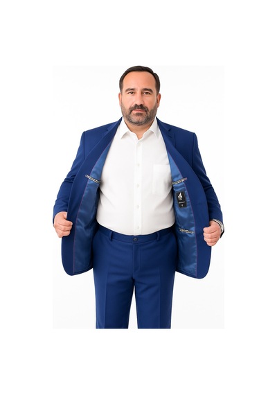 Rkek Takım Elbise 4 Drop Poliviskon Kumaş, Kısa Ve Şişman Erkekler İçin Rahat Kalıp Parlement