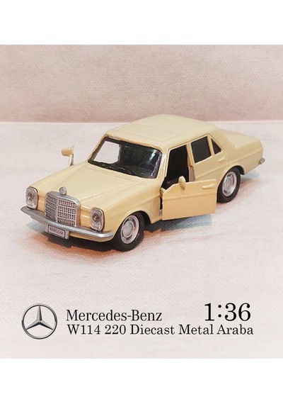 Benz W114 Çek Bırak E220 Metal Araba Diecast 1:36 Model Oyuncak