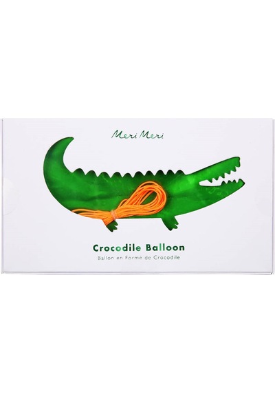 Meri Meri - Crocodile Foil Balloon - Timsah Folyo Balon Çok Renkli