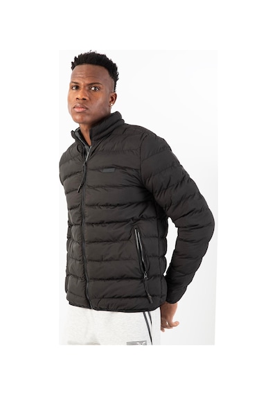 Maraton Sportswear Regular Erkek Dik Yaka Takma Kol Basic Siyah Mont 22314-siyah Siyah