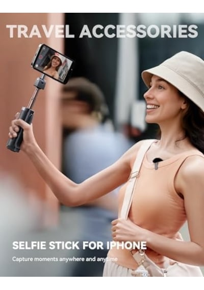 Magsafe Cep Telefonu Tutucu, Uçak, All-in-1 Seyahat Cihazı, 360 Dönebilir, Uzatılabilir Selfie Çubuğu, Tripod Ve Uzaktan Kumandalı, Cep Telefonu Standı, İphone, , Android Akıllı