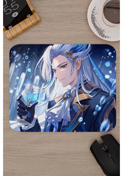 Neuvillette Genshin Impact Anime Gacha V3 - 22x18 Gaming Mouse Pad Fare Altlığı