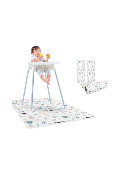 Minimono 3'lü Desen Mama Sandalyesi Altı ve Aktivite Örtüsü