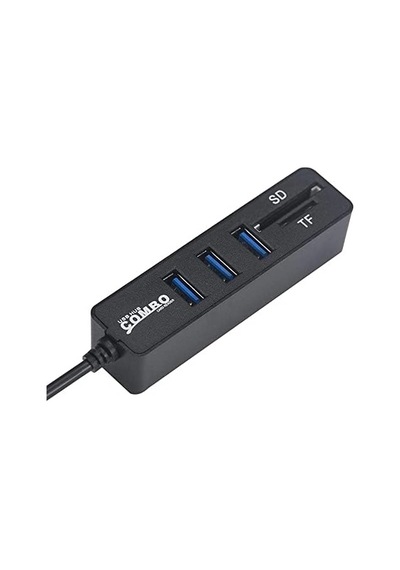4690 Usb Hub 3 Port Microsd Tf Sd Kart Okuyucu Çoklayıcı