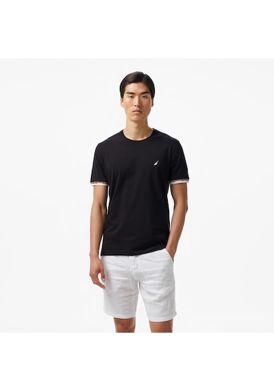 Nautica Erkek Siyah Regular Fit T-shirt Düz V55225t SIYAH
