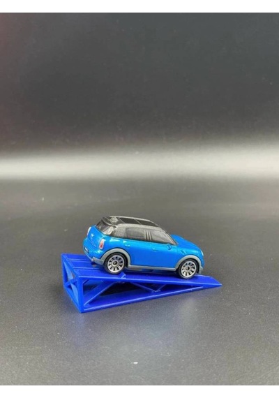 1:64 Ölçek Araba Rampası - Safir Mavisi
