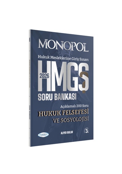 Hmgs Hukuk Felsefesi Ve Sosyolojisi Soru Bankası 3. Baskı Monopol Yayınları