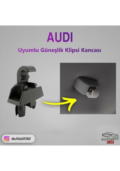 Audı Uyumlu Güneşlik Klipsi / Kancası Güneşlik Klipsi