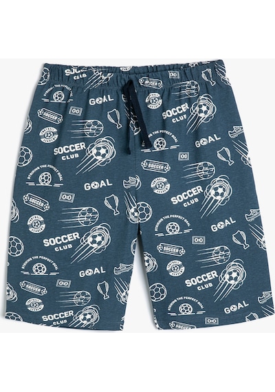 Koton Şort Futbol Temalı Baskı Detaylı Beli Bağlamalı Pamuklu Lacivert Desenli 4skb40117tk Lacivert Koton Şort Futbol Temalı Baskı Detaylı Beli Bağlamalı Pamuklu Lacivert Desenli 4skb40117tk Lacivert