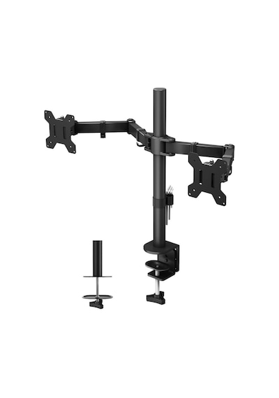 Sline M052 13-37'' Hareketli Çift Kollu Masa Üstü Monitör Standı