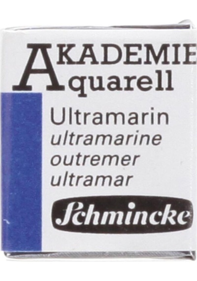 Schmincke Akademie Aquarell Yarım Tablet Sulu Boya 443 Ultramarine