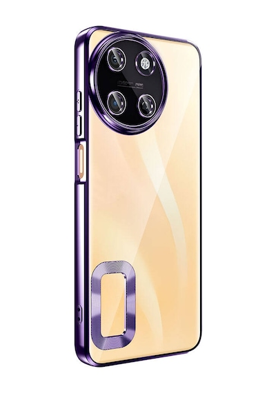 Nourthkiingdom Realme 11 4g Kılıf Kamera Korumalı Logo Gösteren Nrtk Omega Kapak - Gümüş Gümüş
