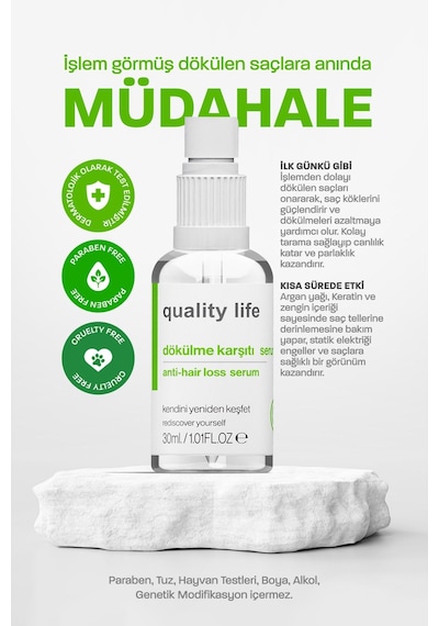 Quality Life Dökülme Karşıtı Saç Serumu 30 ML